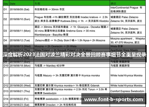 深度解析2023法国对波兰精彩对决全景回顾赛事细节全面呈现录
